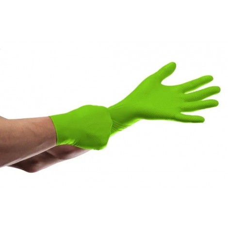 Ideall Nitrile Moto PowerGrip Green нітрилові 50 штук/25 пар Ультра міцні